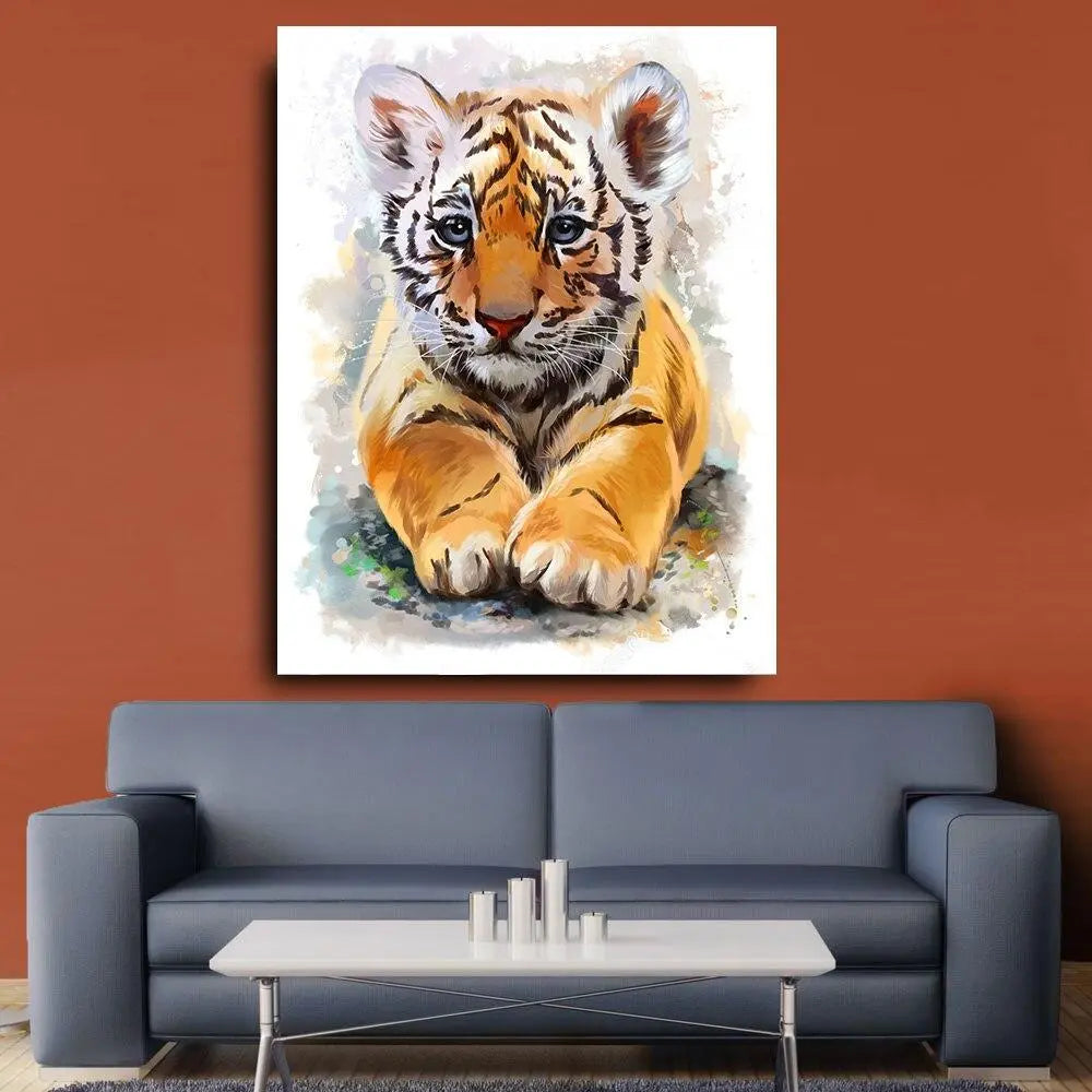 CUTE TIGER CANVAS PAINTING Tiger-Universe