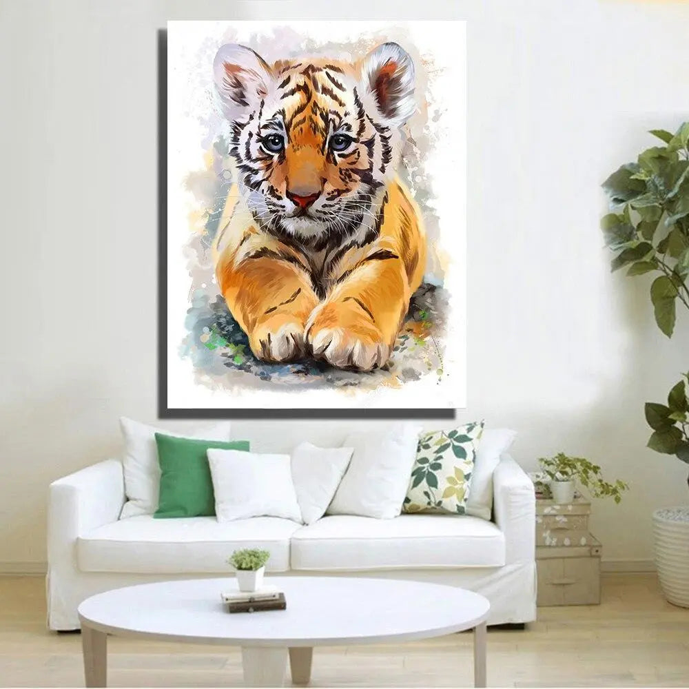 CUTE TIGER CANVAS PAINTING Tiger-Universe
