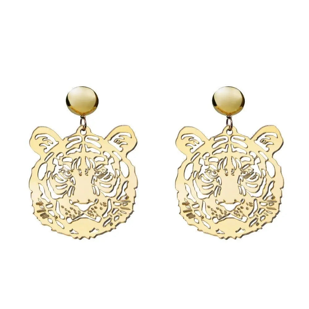 CUTE TIGER FACE EARRINGS