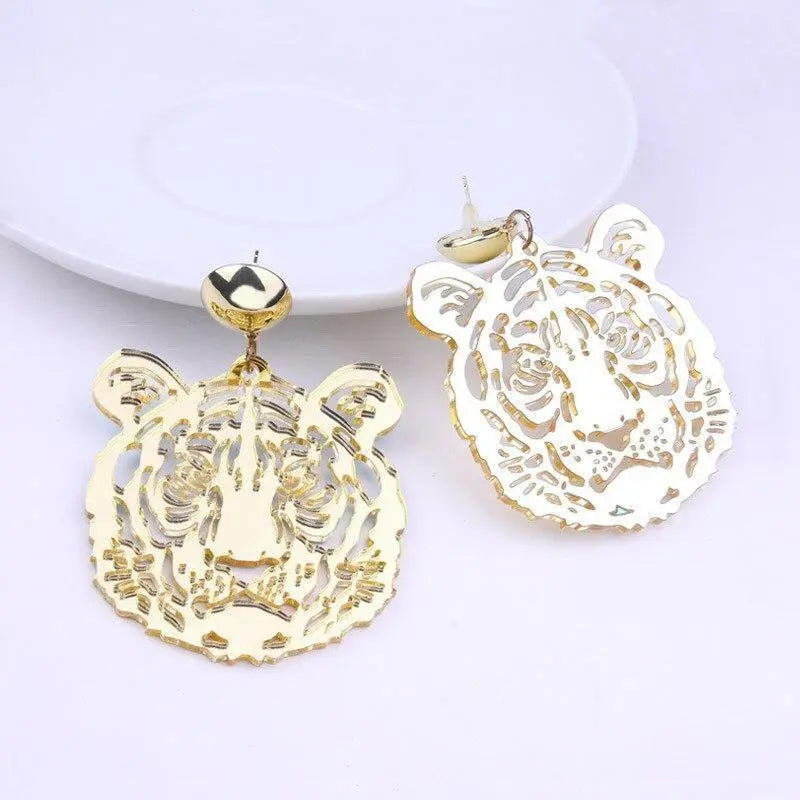 CUTE TIGER FACE EARRINGS