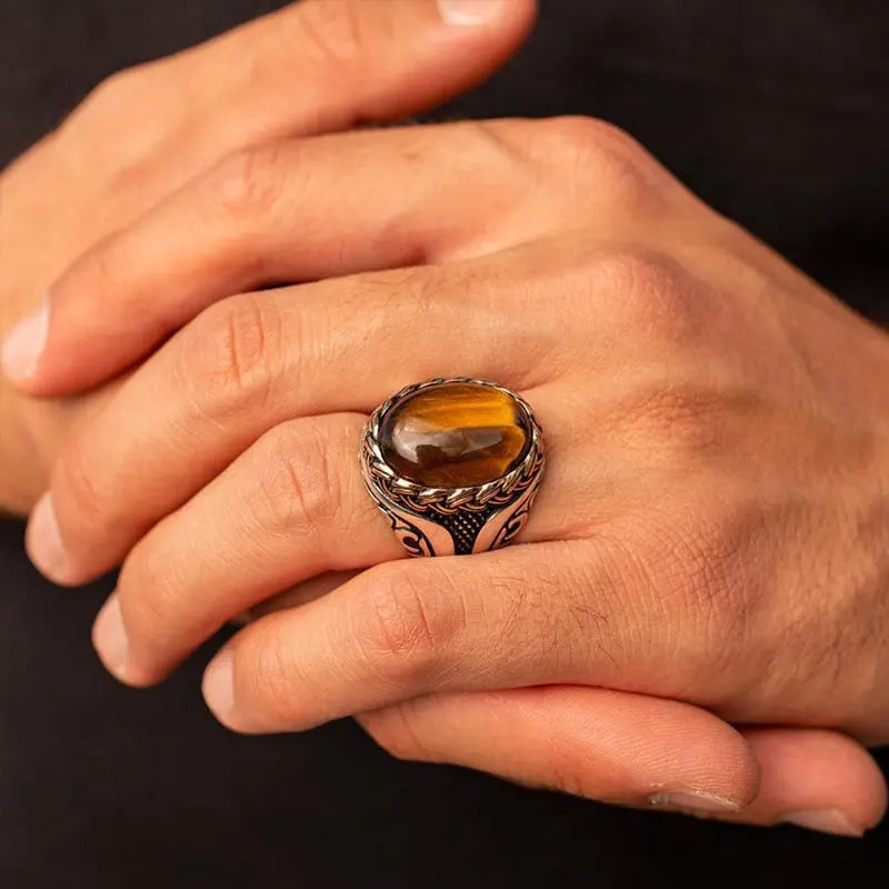 Tiger Eye Ring - Certified & Verified Stones | Tiger-Universe