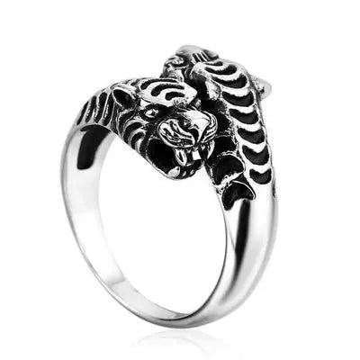 DOUBLE HEADED TIGER RING Tiger-Universe