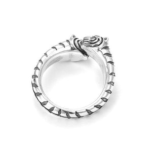 DOUBLE SIDED SILVER TIGER RING Tiger-Universe