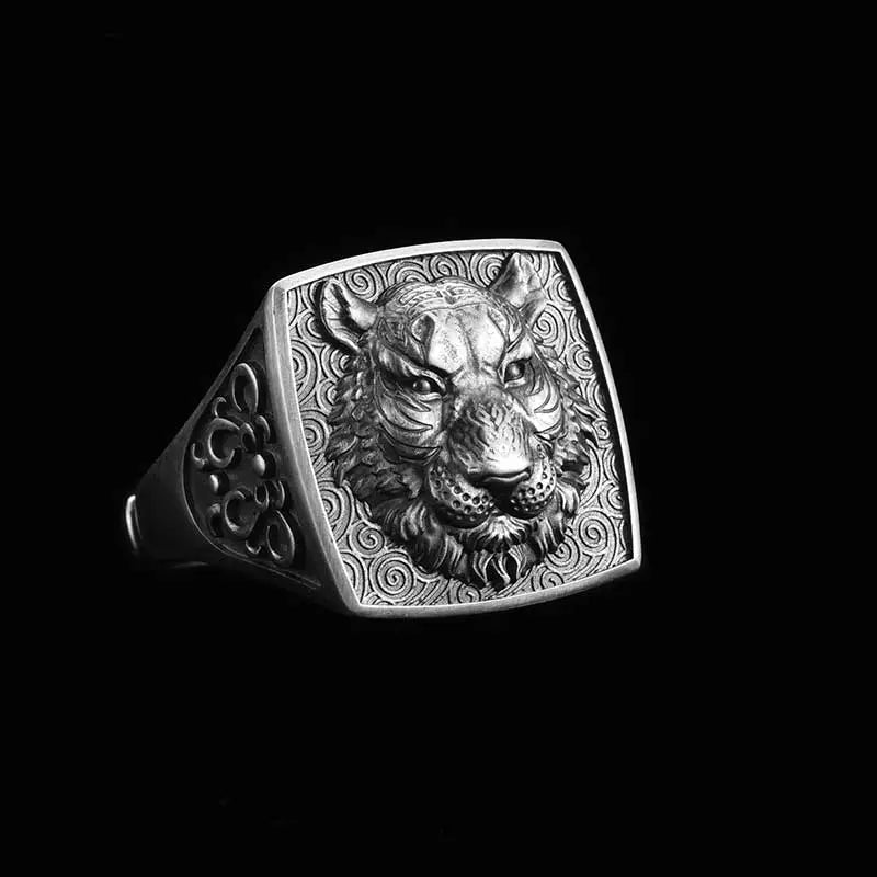 EMPEROR TIGER SILVER RING Tiger-Universe