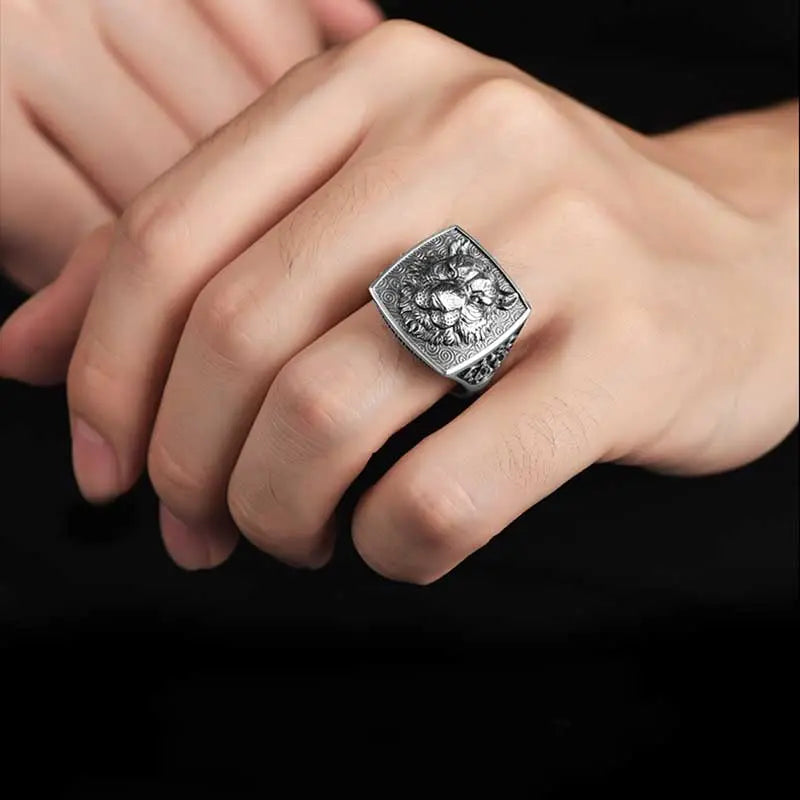 EMPEROR TIGER SILVER RING Tiger-Universe