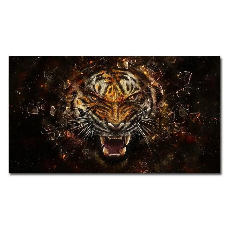 ENRAGED TIGER PAINTING Tiger-Universe