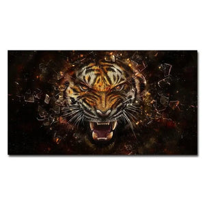ENRAGED TIGER PAINTING Tiger-Universe