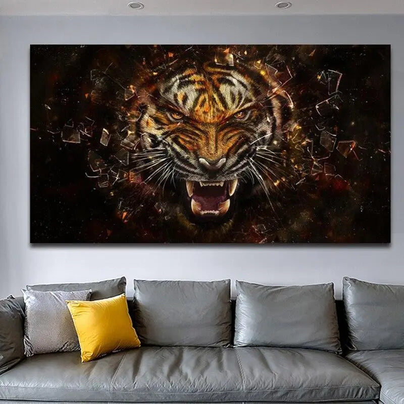 ENRAGED TIGER PAINTING Tiger-Universe