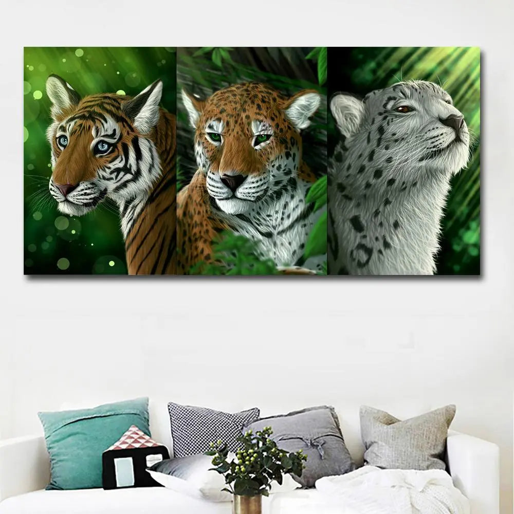 FAWNS & FELINE PAINTING Tiger-Universe