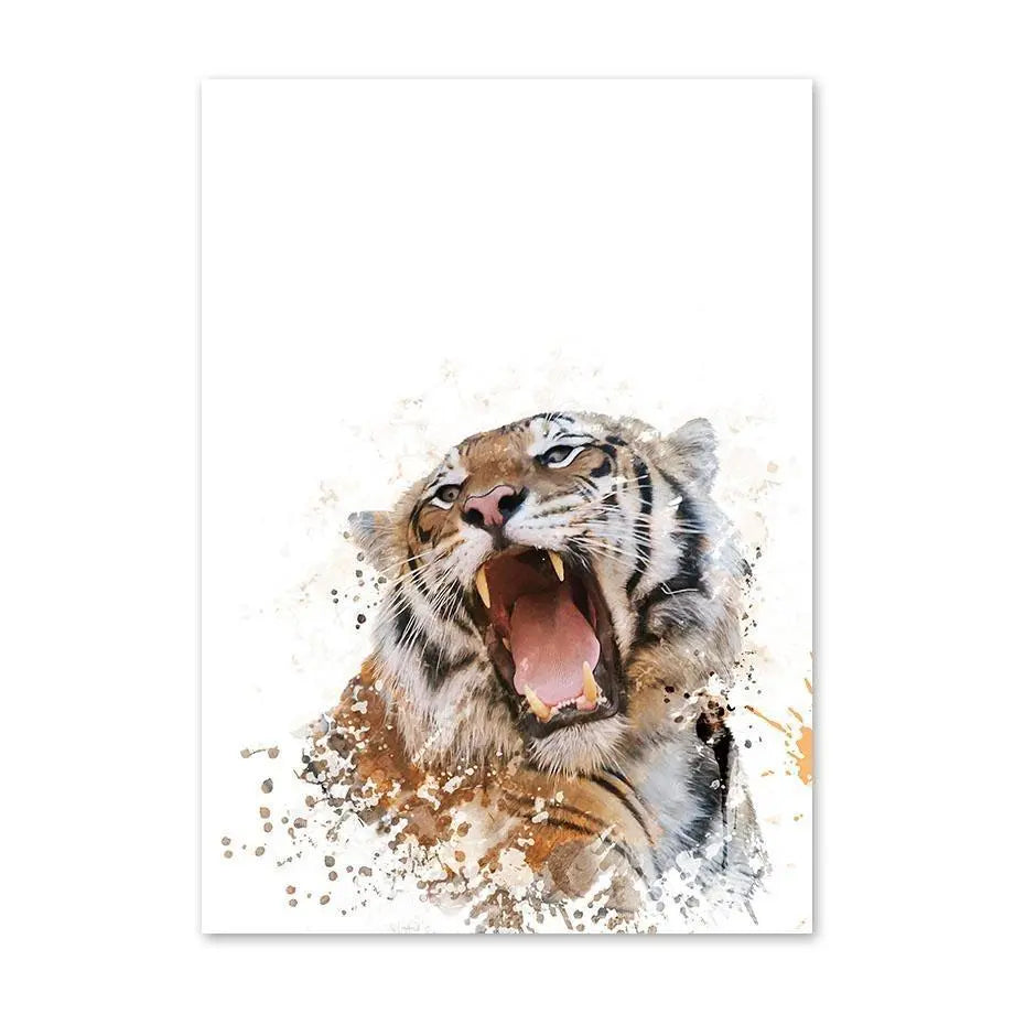 FELINE ANGER PAINTING Tiger-Universe