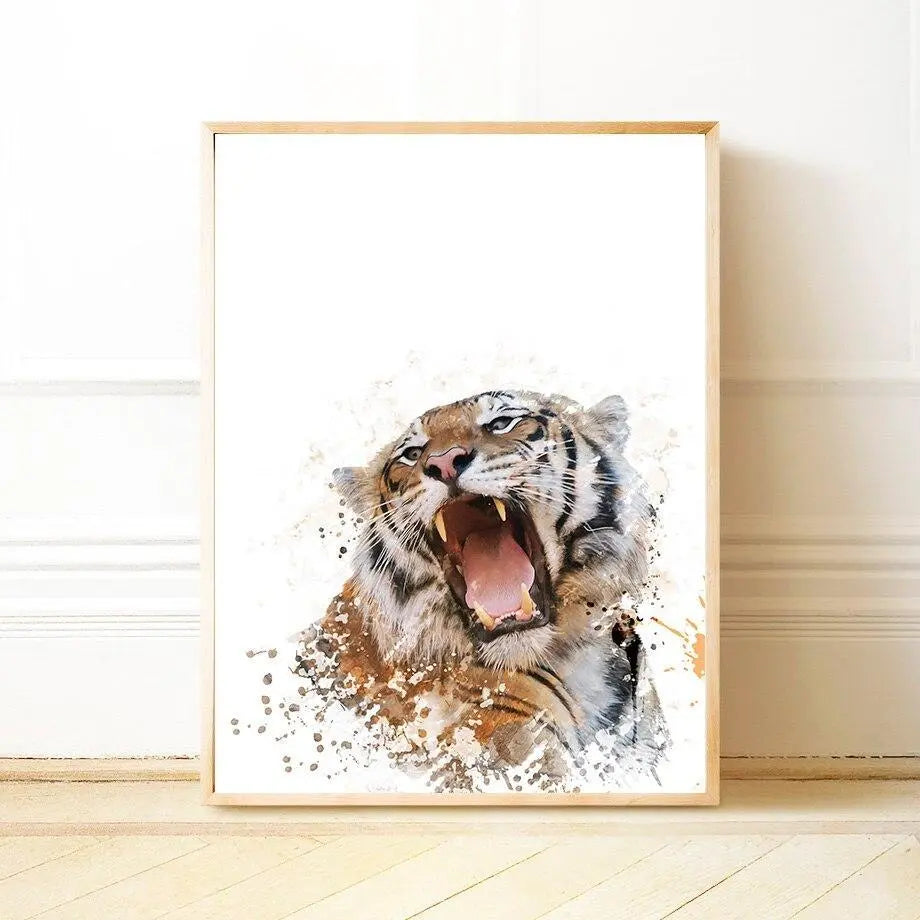 FELINE ANGER PAINTING Tiger-Universe