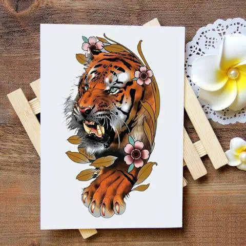 FEMALE TIGER TEMPORARY TATTOO Tiger-Universe