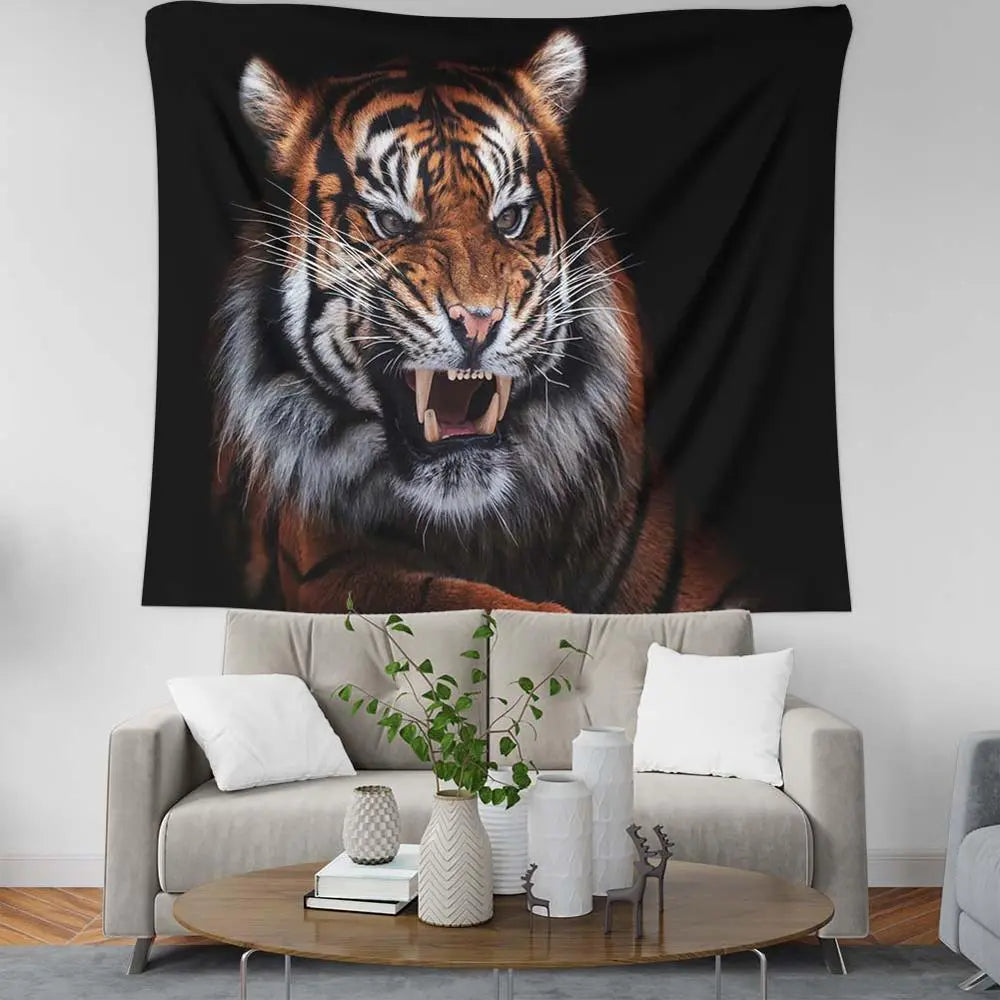 FIERCE TIGER TAPESTRY Tiger-Universe