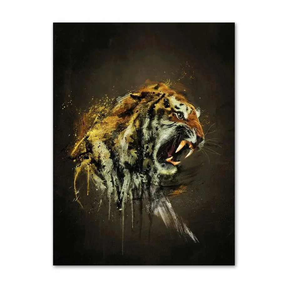 FURIOUS TIGER PAINTING Tiger-Universe
