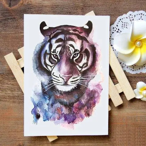 GALAXY TIGER TEMPORARY TATTOO Tiger-Universe