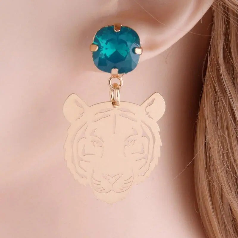 Man repeller clearance tiger earrings