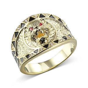 GOLD TIGER RING WITH RUBY EYES Tiger-Universe