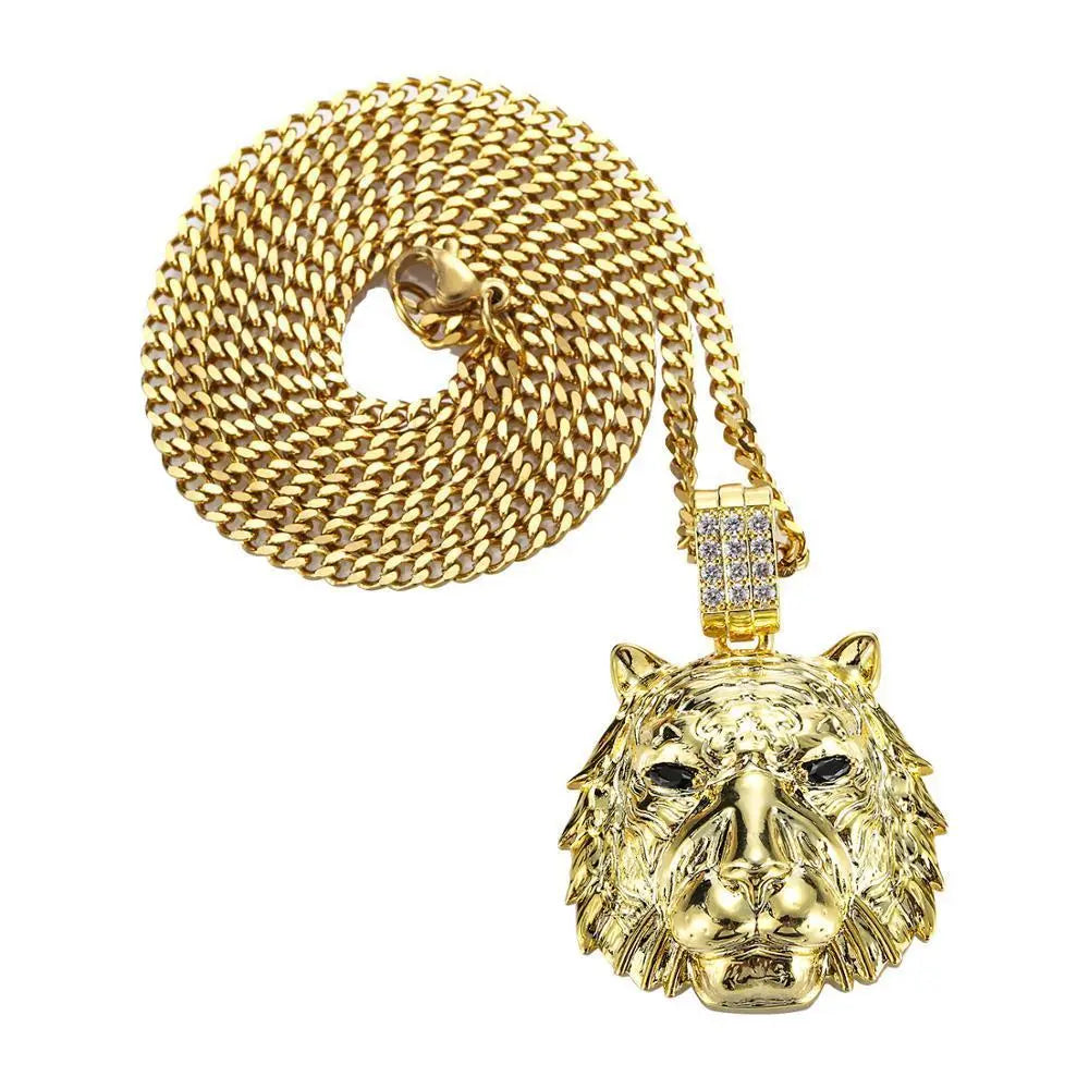 GOLD &amp; DIAMOND TIGER NECKLACE Tiger-Universe