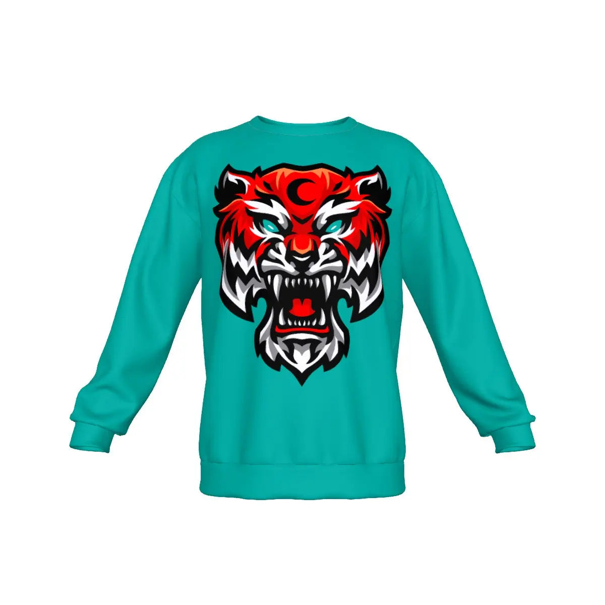 Tiger Detail Sweatshirt Red
