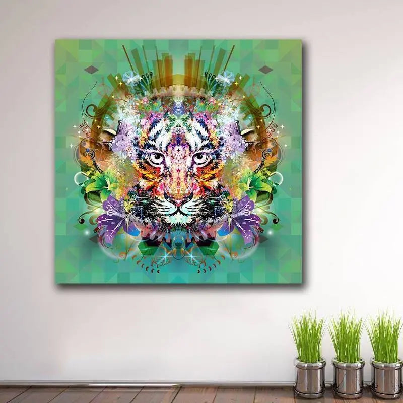 HINDU TIGER PAINTING Tiger-Universe