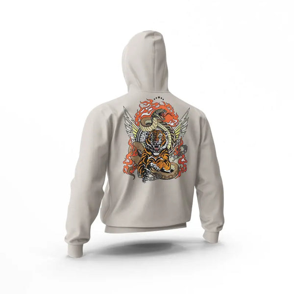 Chinese tiger sales rose mens hoodie