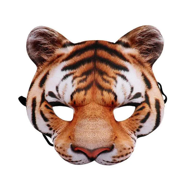 Tiger Mask: Full Head, Half & Cartoon Masks - Tiger-Universe
