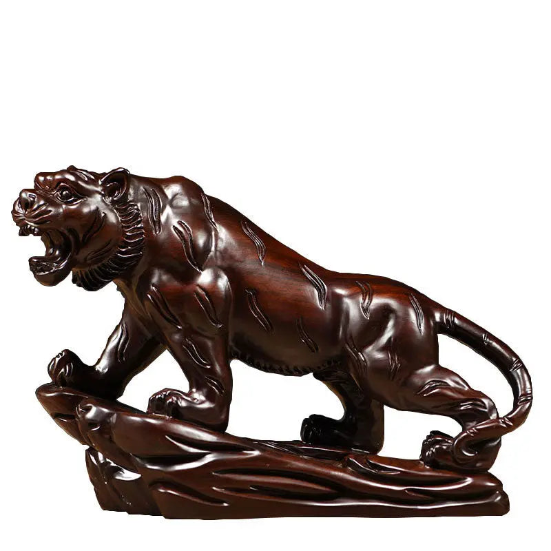INDONESIAN TIGRESS STATUE EBONY WOOD Tiger-Universe