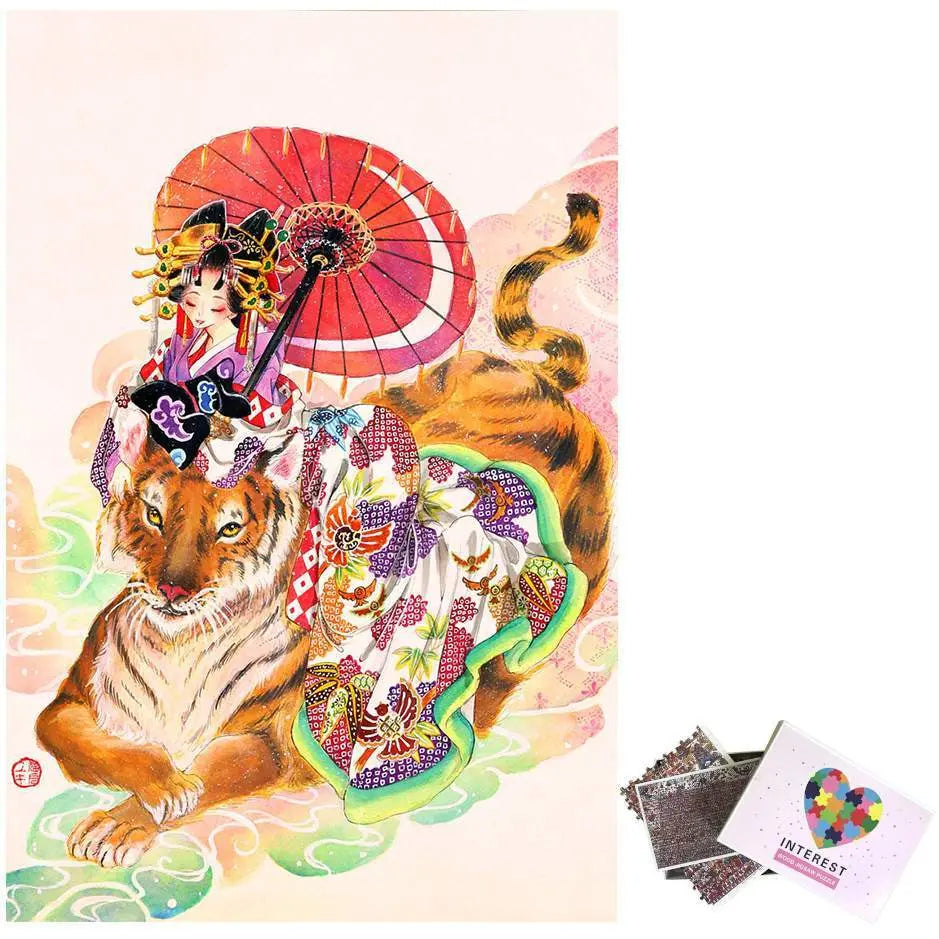LADY GEISHA &amp; THE TIGER PUZZLE Tiger-Universe