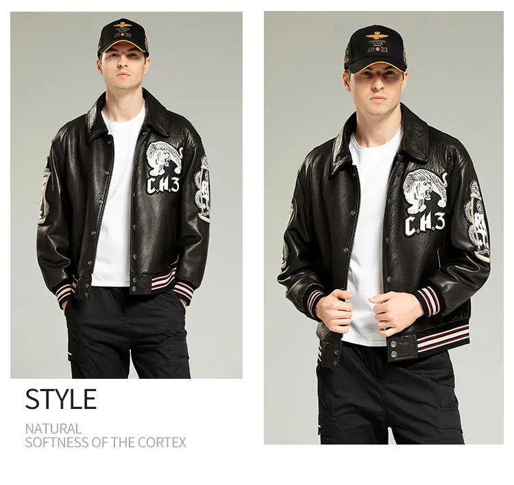 LEATHER TIGER JACKET Tiger-Universe