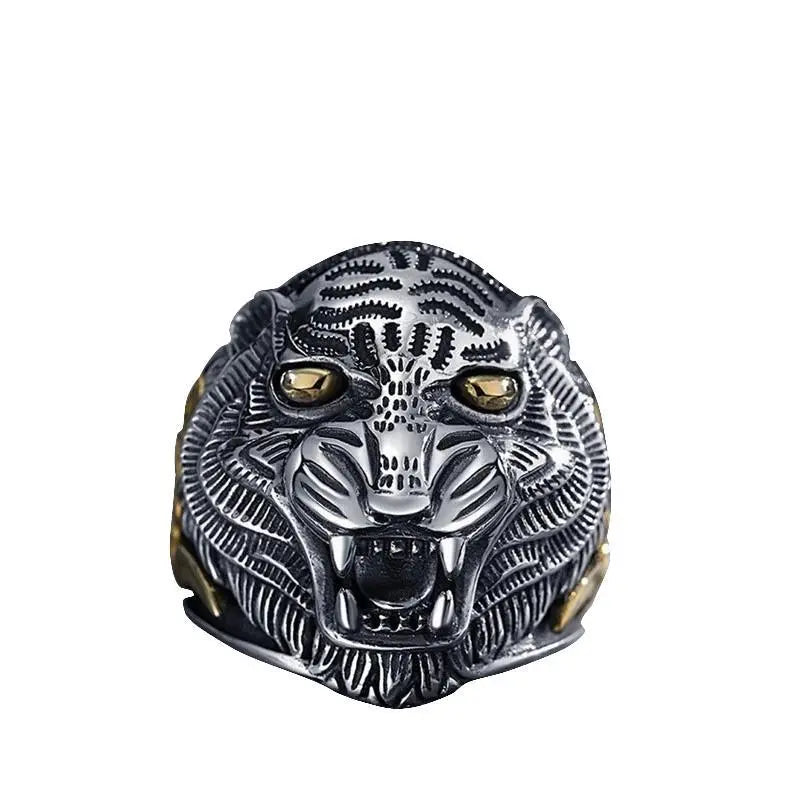 Cheapest Tiger ring, tiger face ring, Tiger unique ring, angry tiger ring,925 silver ring, Silver tiger ring, Tiger head signet ring, oxidized ring