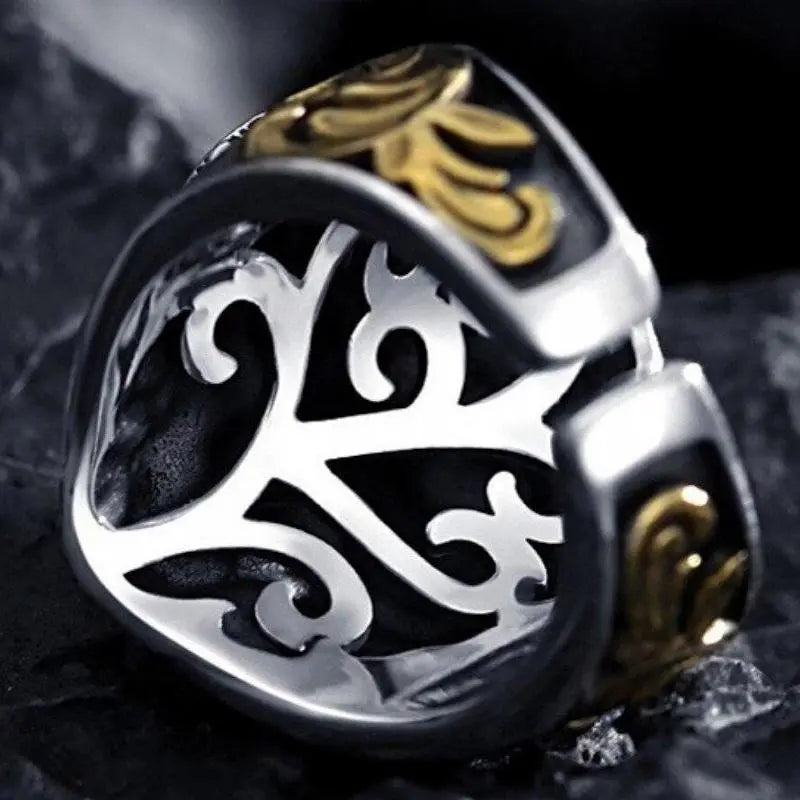 LEGENDARY TIGER FACE RING SILVER