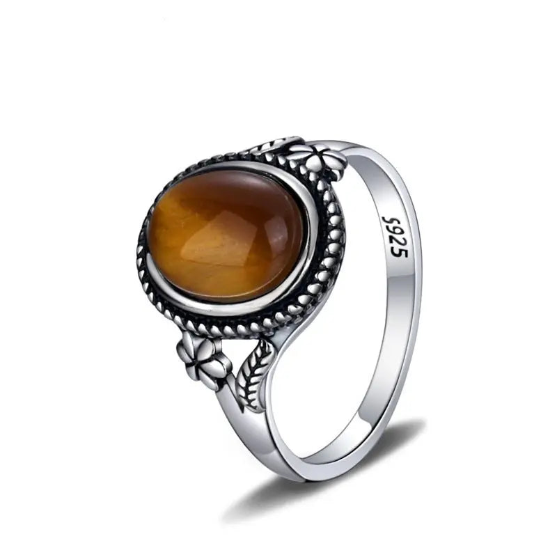 Ladies Tiger Eye Ring Tiger-Universe