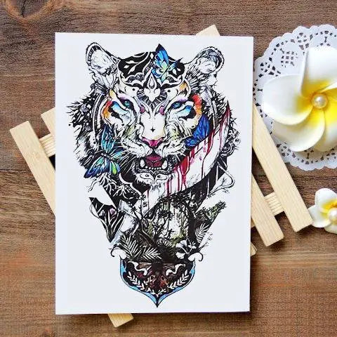 MERCENARY TIGER TEMPORARY TATTOO Tiger-Universe