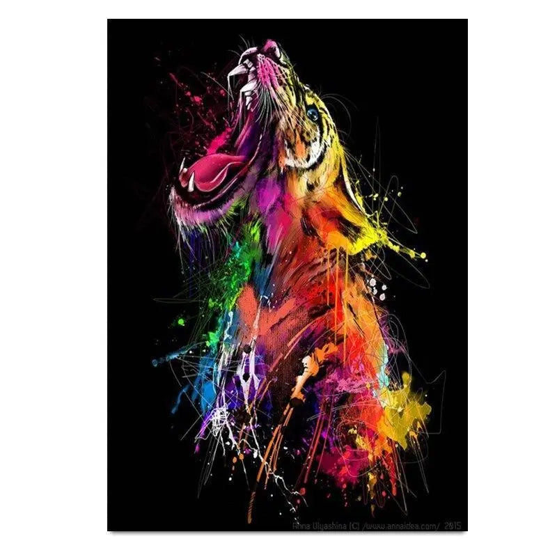 MODERN ART TIGER PAINTING Tiger-Universe