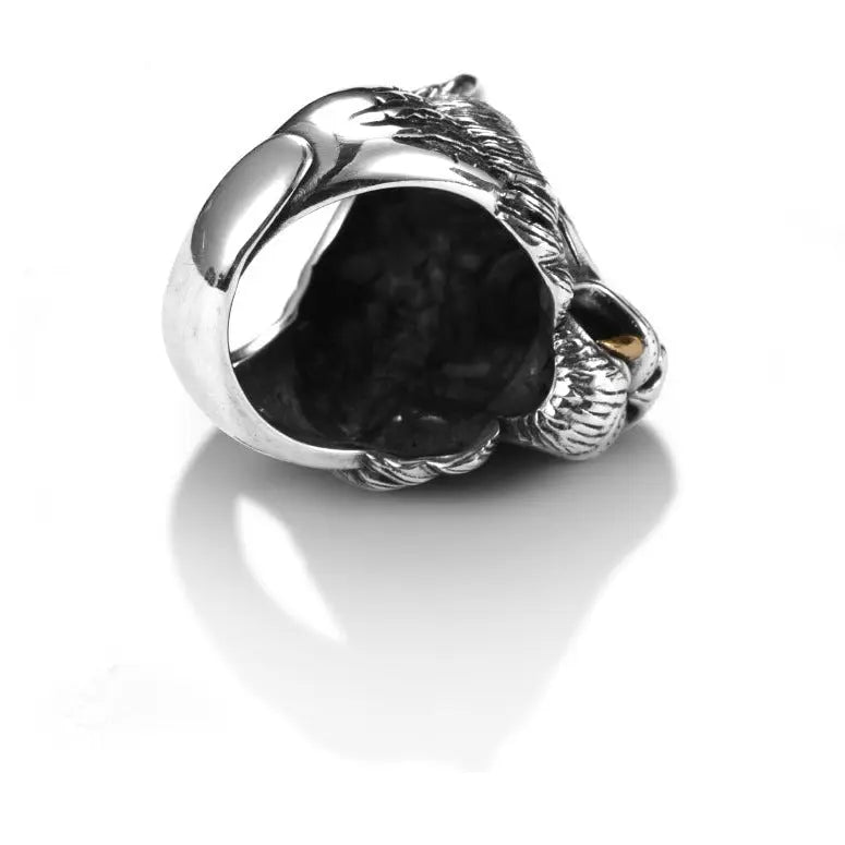 MYTHICAL SILVER TIGER HEAD RING Tiger-Universe