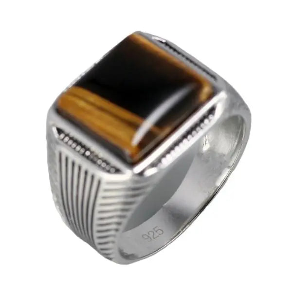 Men Tiger Eye Ring Tiger-Universe