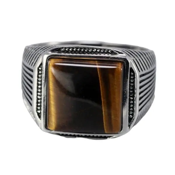 Men Tiger Eye Ring Tiger-Universe