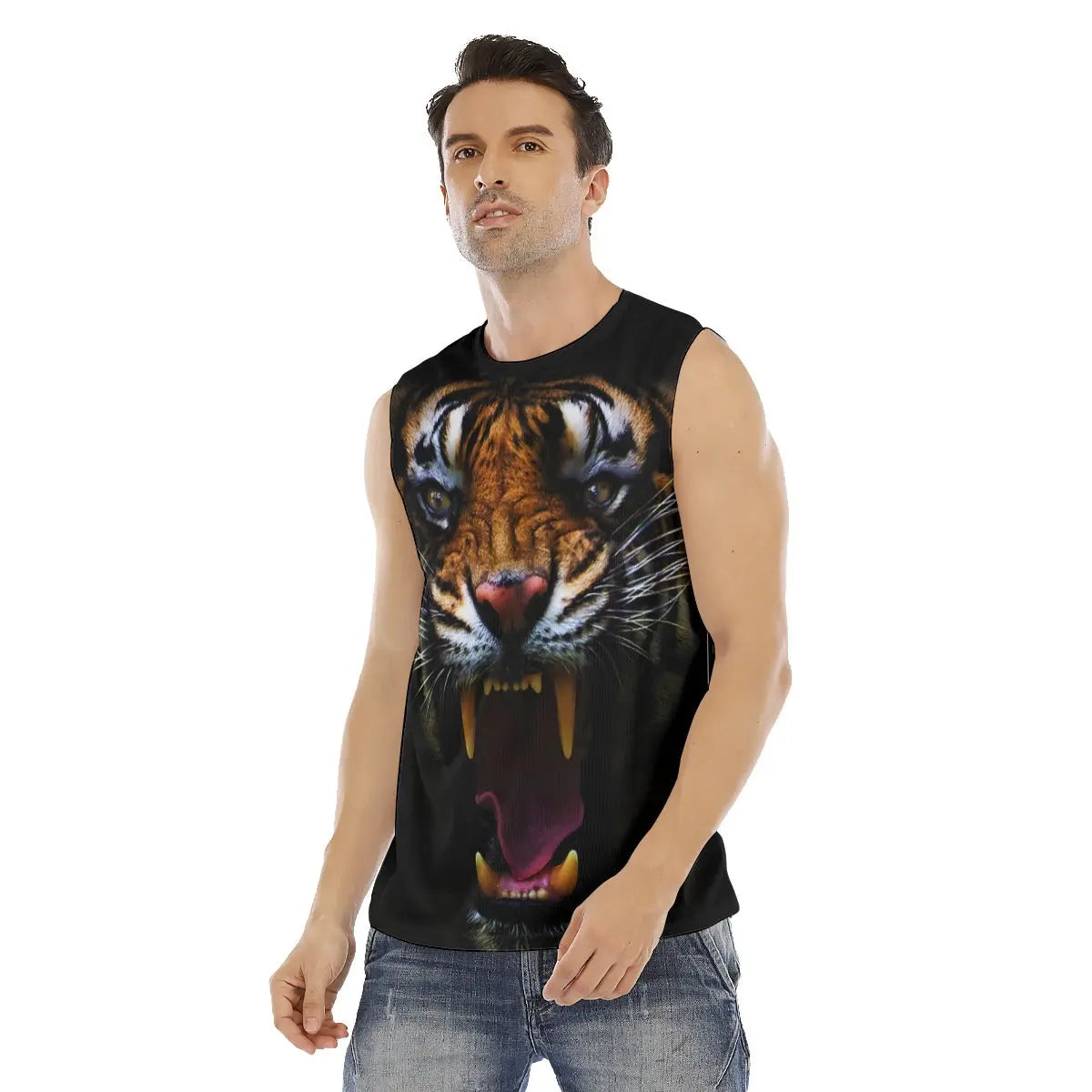 Mens Tiger Tank Top Tiger-Universe