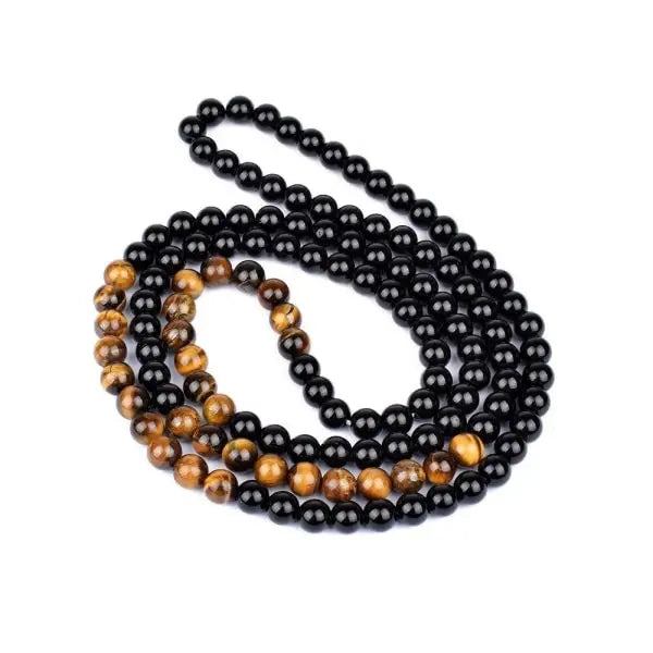 Obsidian and Tiger Eye Necklace Tiger-Universe