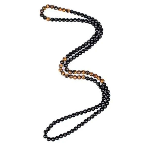 Obsidian and Tiger Eye Necklace Tiger-Universe