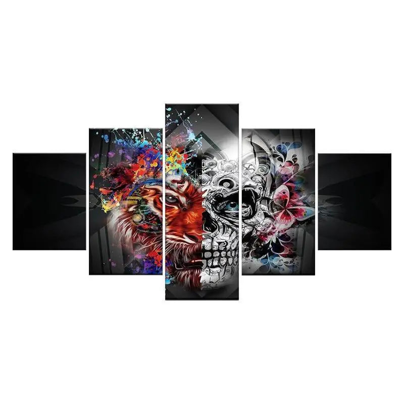 PAINTING TIGER SKULL Tiger-Universe