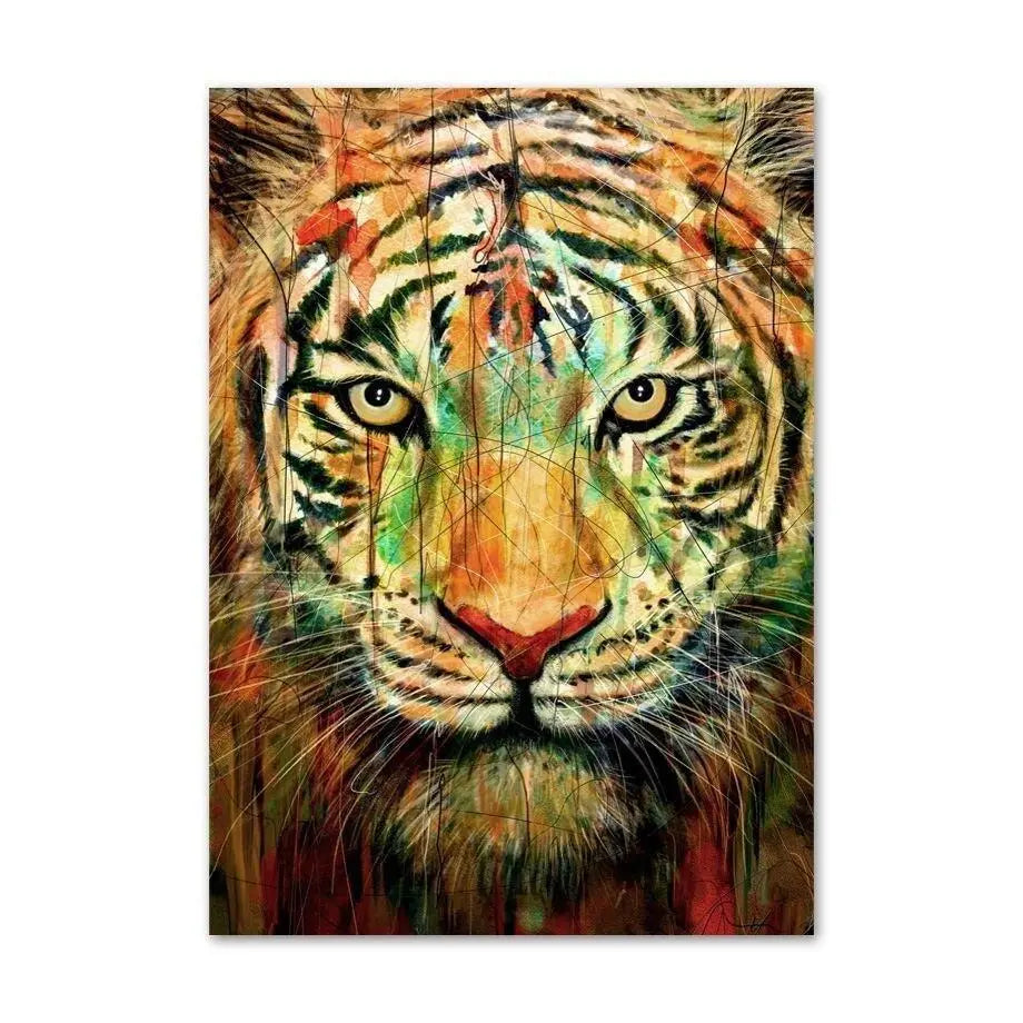 PAINTING TIGER STREET ART Tiger-Universe