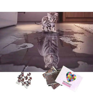 PUZZLE CAT TIGER REFLECTION Tiger-Universe