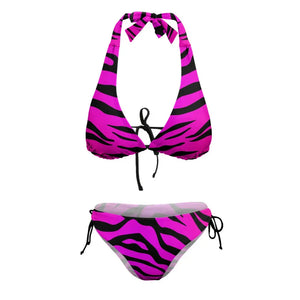 Pink Tiger Bikini V-Neck Tiger-Universe