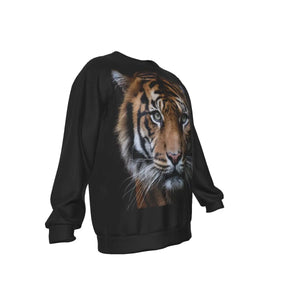 Realistic Tiger Print Sweatshirt Tiger-Universe