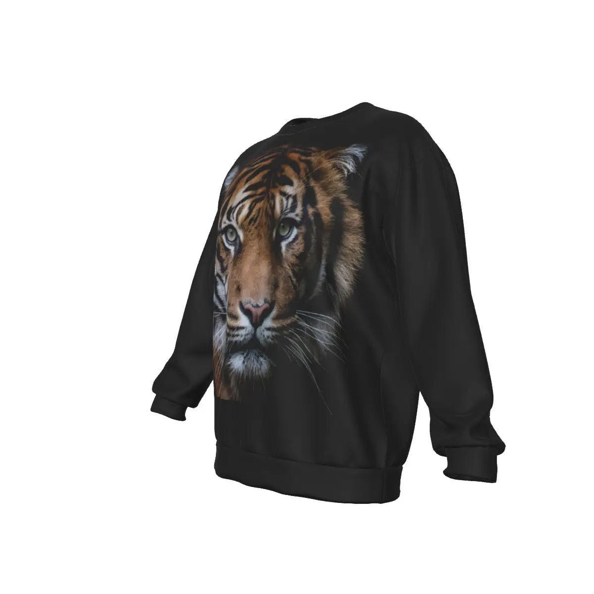 Realistic Tiger Print Sweatshirt Tiger-Universe