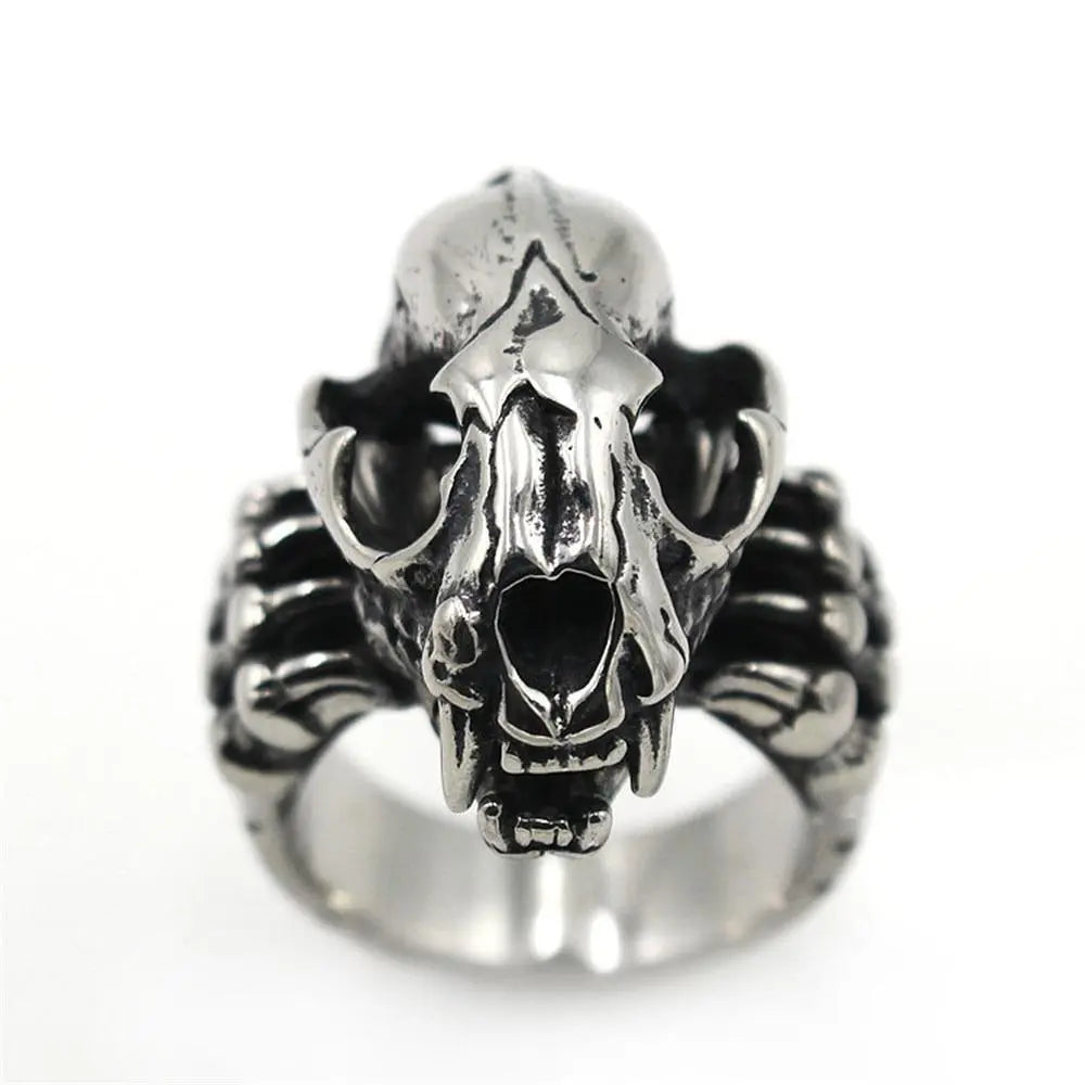 SABER TOOTH TIGER SKULL RING Tiger-Universe