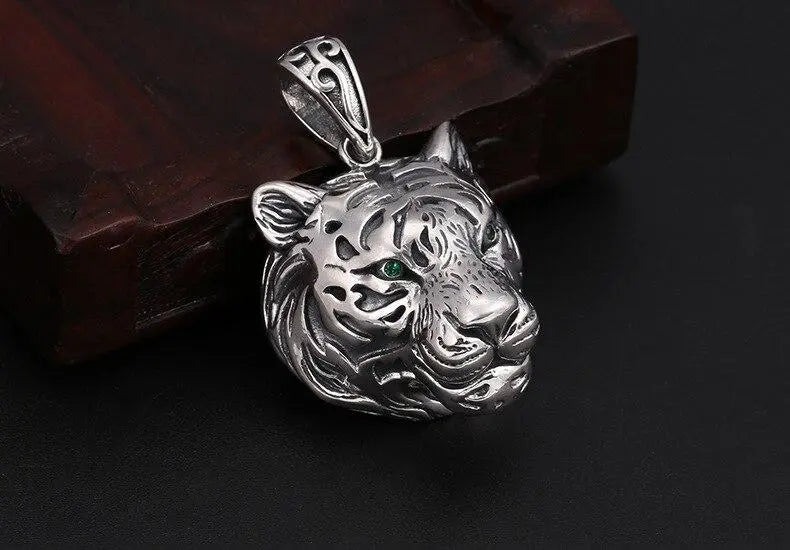 SILVER TIGER HEAD NECKLACE Tiger-Universe