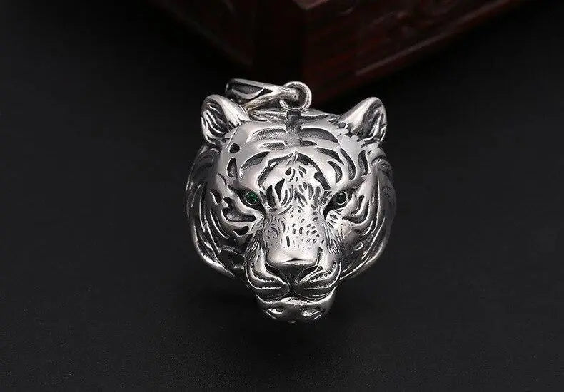 SILVER TIGER HEAD NECKLACE Tiger-Universe