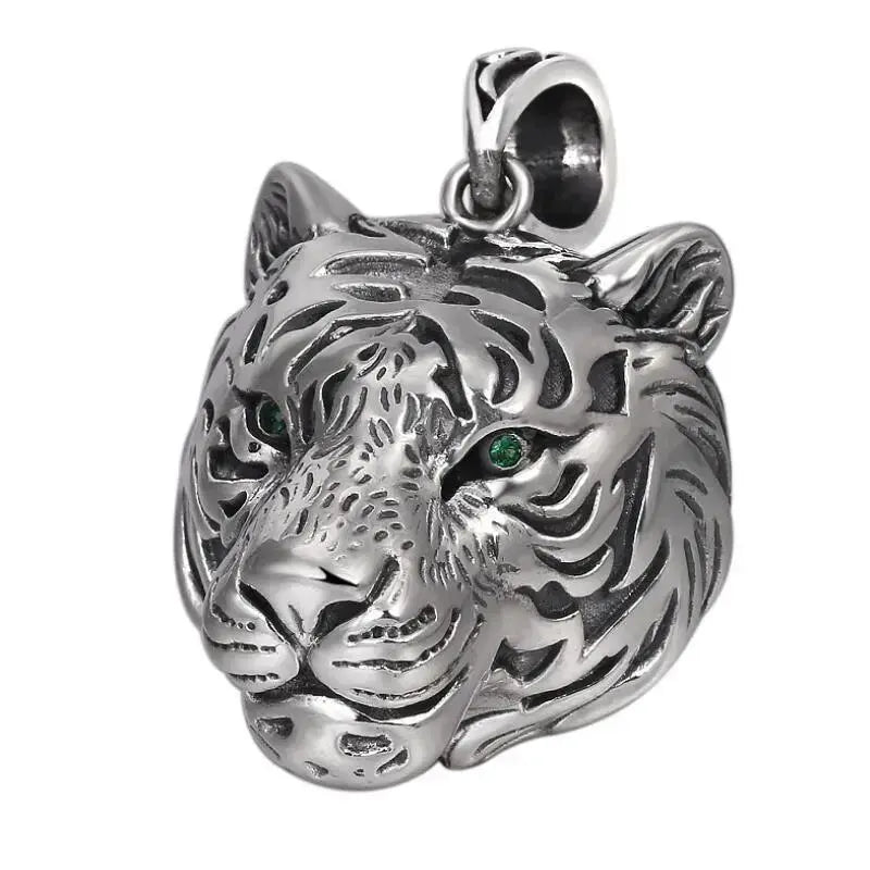 SILVER TIGER HEAD NECKLACE Tiger-Universe